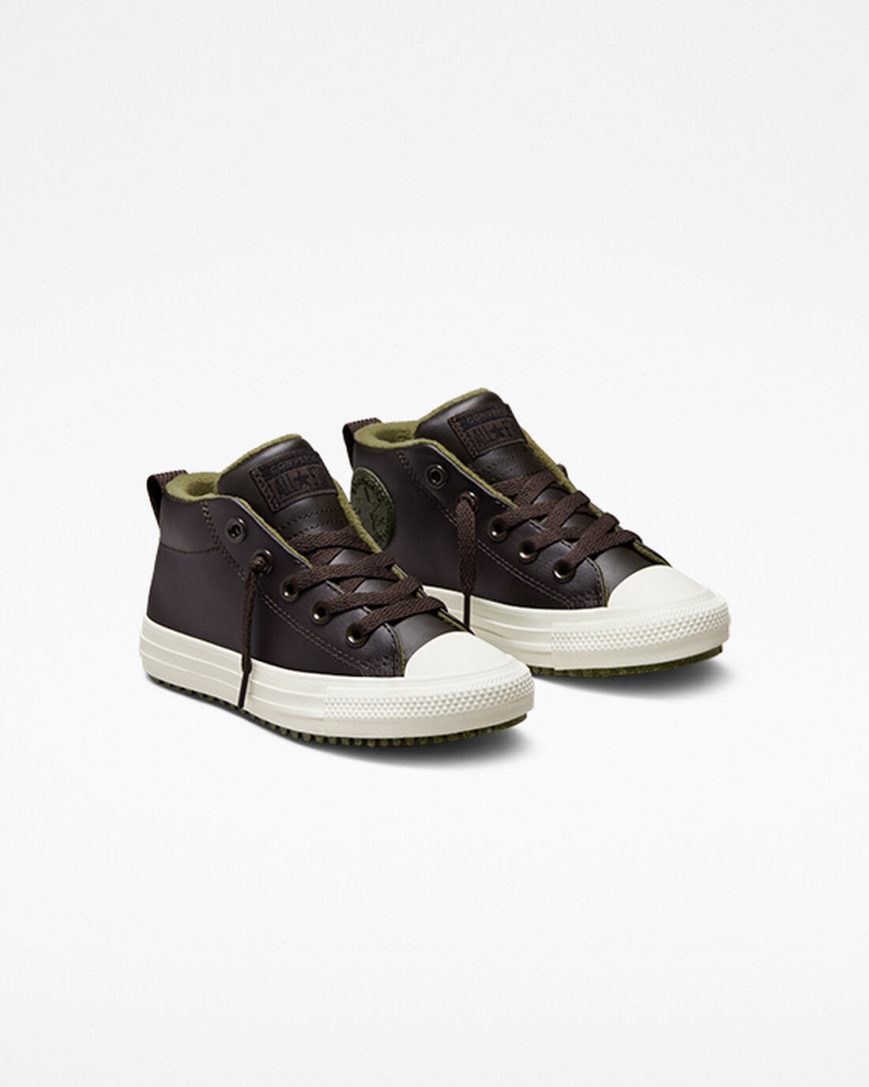 Tenisi Inalti Baieti Converse Chuck Taylor All Star Strada Boot Piele Maro | RO LIUYK502